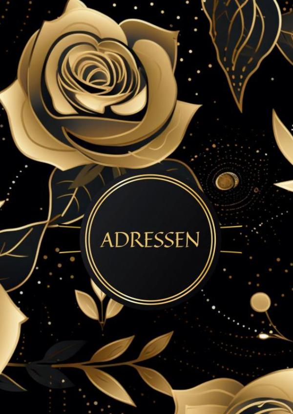 Omslag van Adresboek groot / Adresboekje met Alfabet – Telefoonregister / Adressenboek