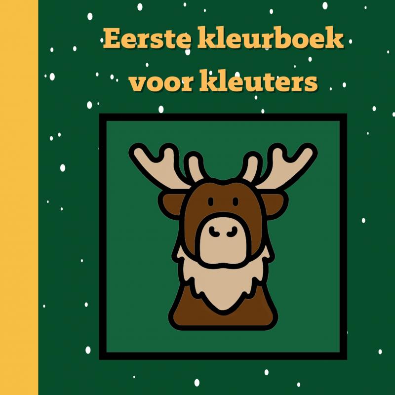 Omslag van Eerste kleurboek voor kleuters :: Winterpret