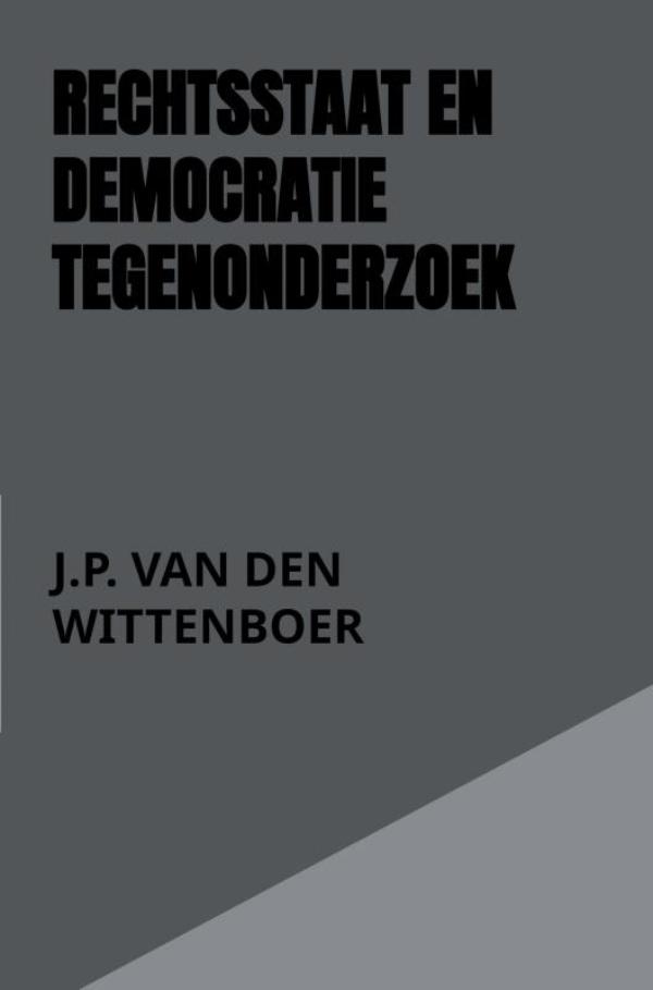 Omslag van RECHTSSTAAT en DEMOCRATIE tegenonderzoek