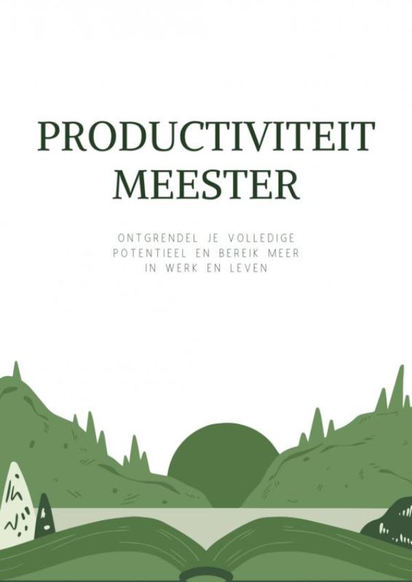 Omslag van Productiviteit Meester