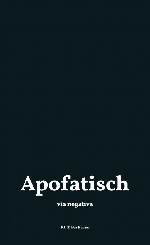 Omslag van Apofatisch