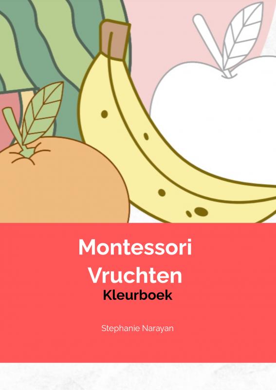 Omslag van Montessori Vruchten Kleurboek