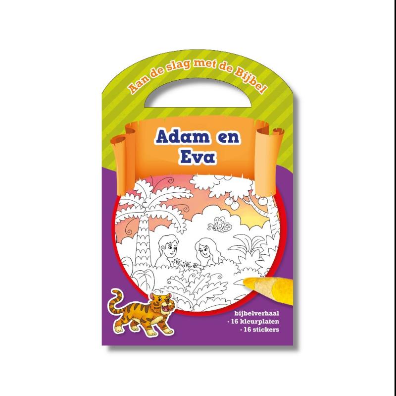 Omslag van Kleurboek Adam en Eva