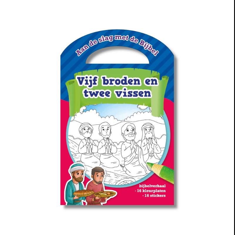 Omslag van Kleurboek vijf broden en twee vissen
