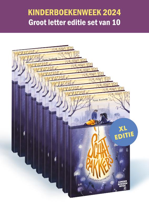 Omslag van Kinderboekenweekgeschenk Groot letter editie set van 10 Kinderboekenweek 2024