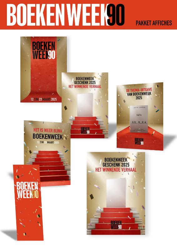 Omslag van Pakket Affiches Boekenweek 2025