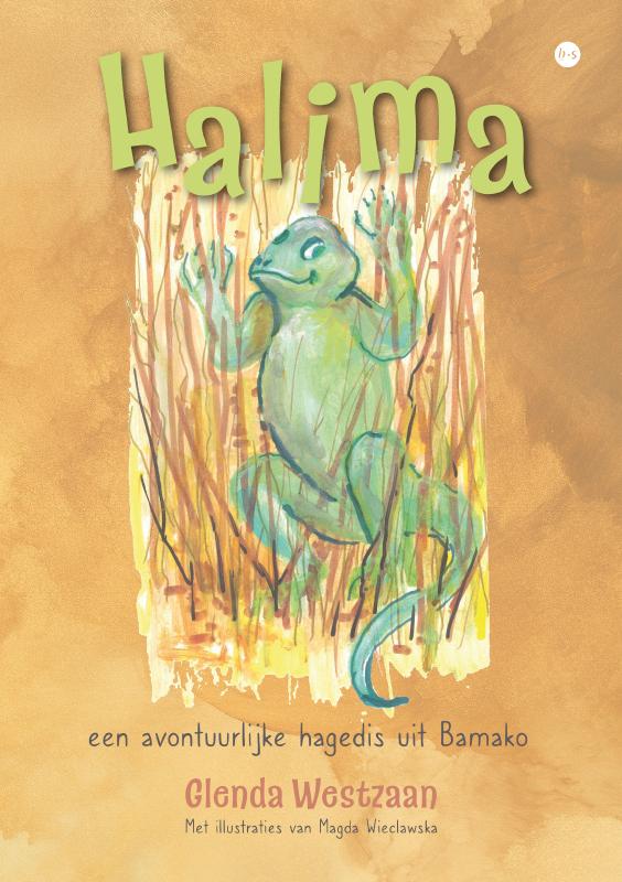 Omslag van Halima, een avontuurlijke hagedis uit Bamako