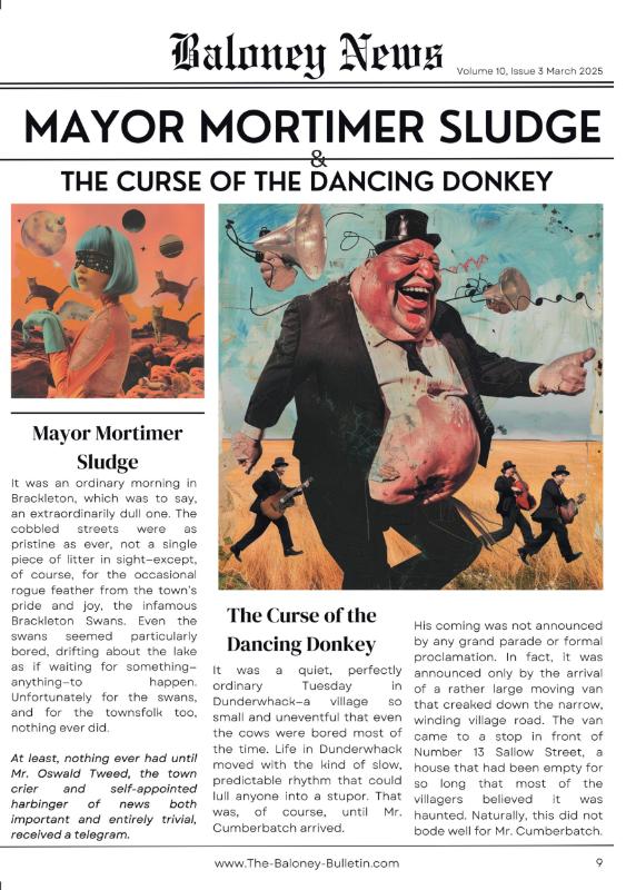 Omslag van Mayor Mortimer Sludge and The Curse of the Dancing Donkey