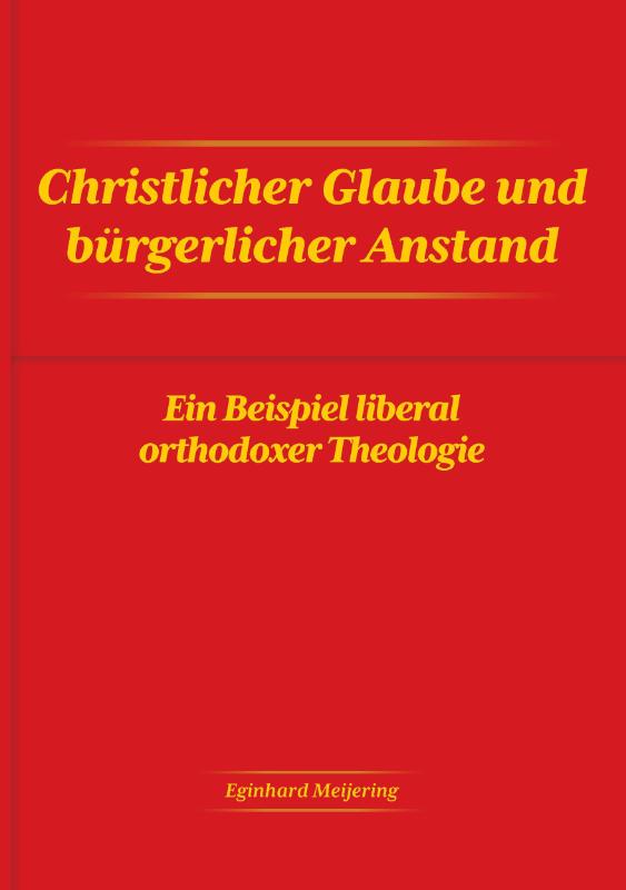 Omslag van Christlicher Glaube und bürgerlicher Anstand