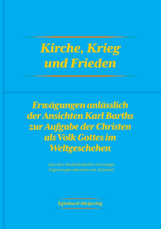 Omslag van Kirche, Krieg und Frieden