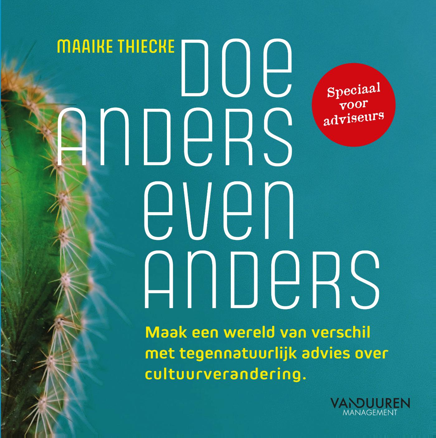 Omslag van Doe anders even anders