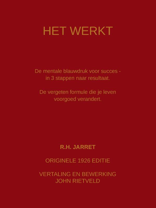 Omslag van HET WERKT