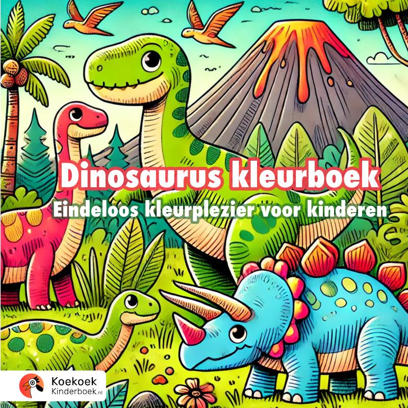 Omslag van Dinosaurus kleurboek