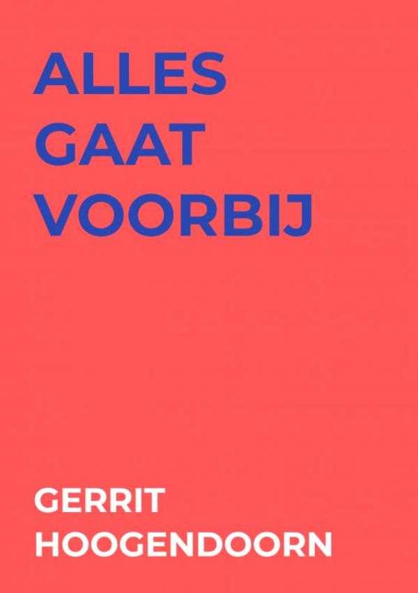 Omslag van alles gaat voorbij