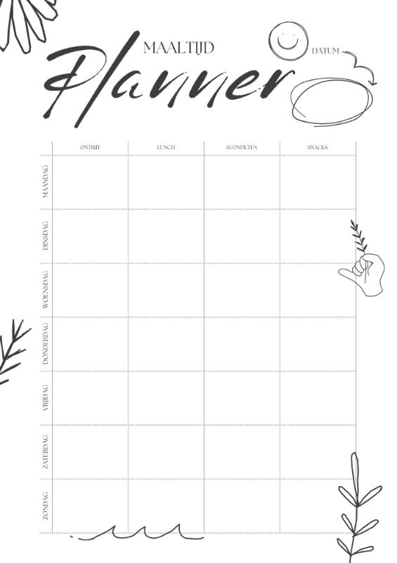 Omslag van Maaltijdplanner