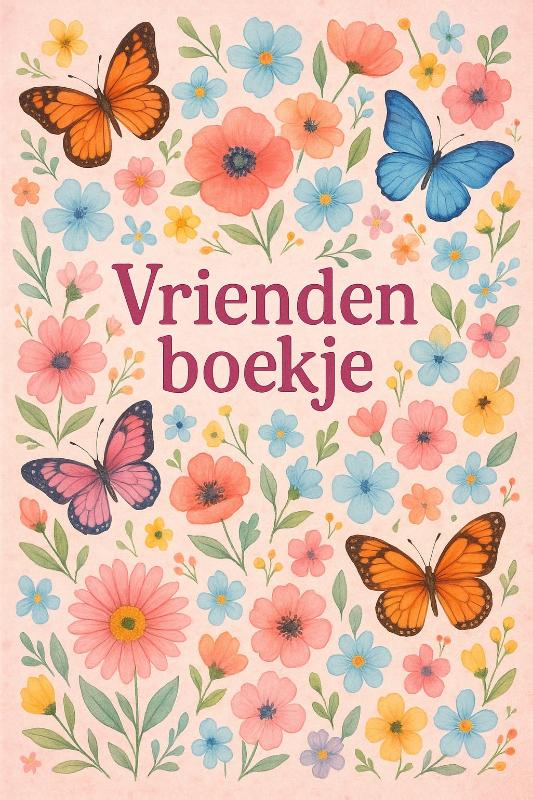 Omslag van Bloemen en Vlinders Vriendenboekje