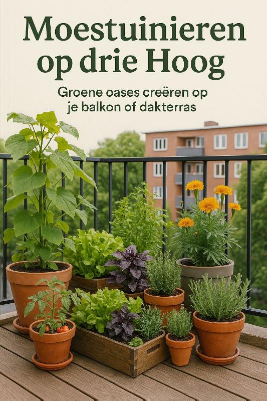 Omslag van Moestuinieren op drie Hoog