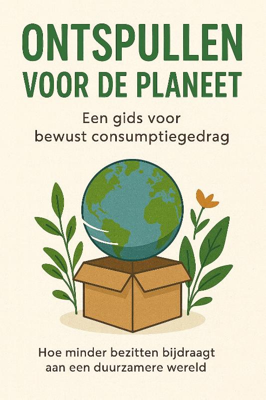 Omslag van Ontspullen voor de Planeet: Een Gids voor Bewust Consumptiegedrag