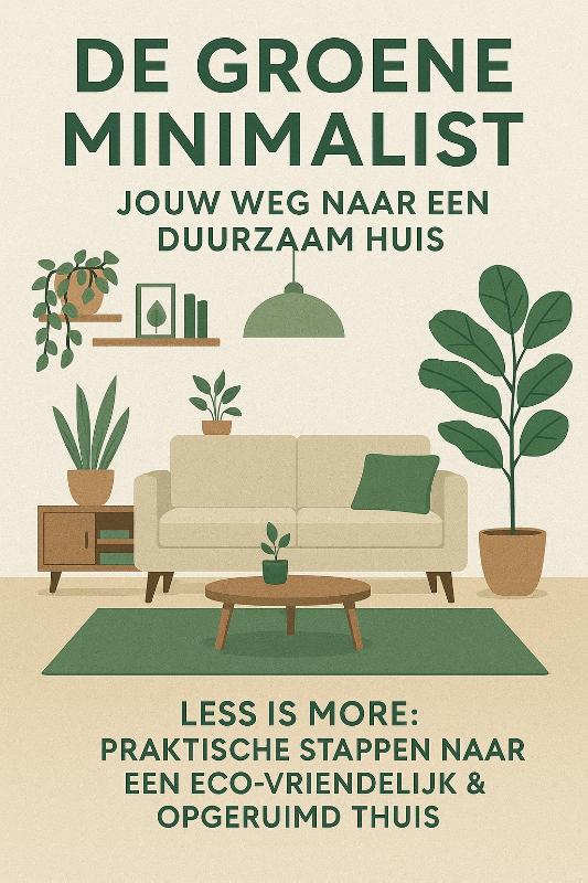 Omslag van De Groene Minimalist: Jouw Weg naar een Duurzaam Huis