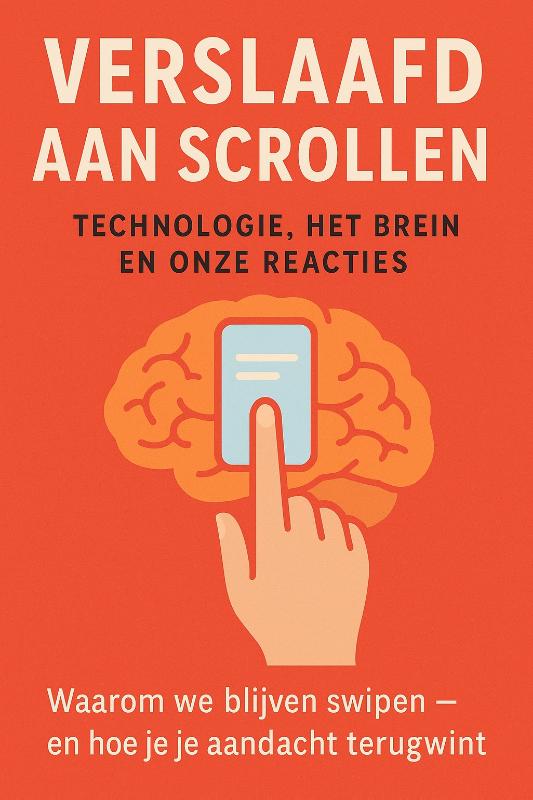Omslag van Verslaafd aan Scrollen: Technologie, Het Brein en Onze Reacties