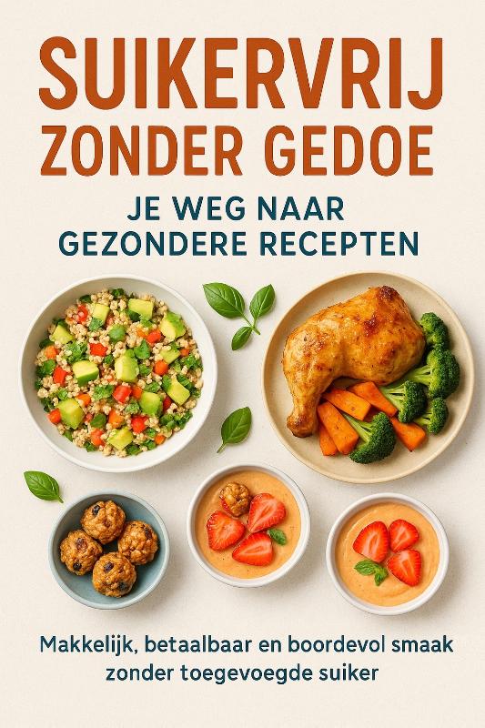 Omslag van Suikervrij Zonder Gedoe: Je Weg Naar Gezondere Recepten
