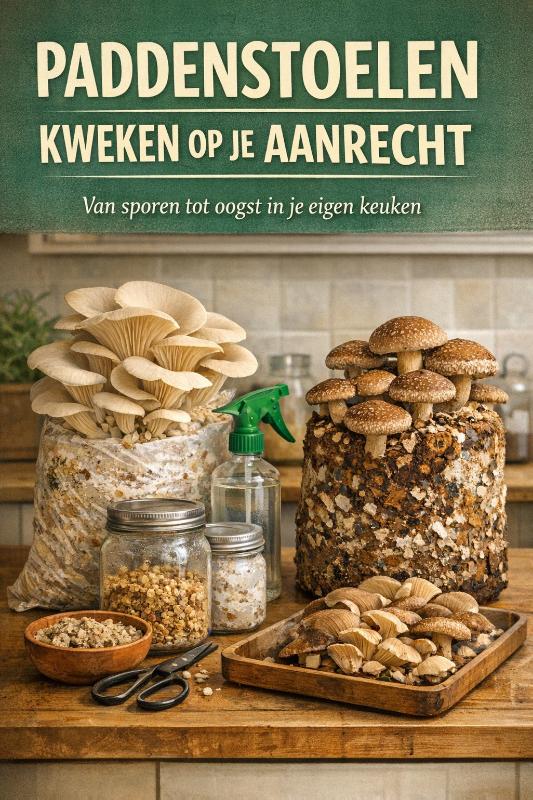 Omslag van Paddenstoelen Kweken op je Aanrecht