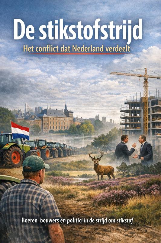 Omslag van De stikstofstrijd - Het conflict dat Nederland verdeelt
