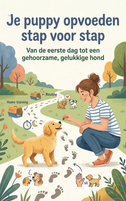 Omslag van Je puppy opvoeden stap voor stap