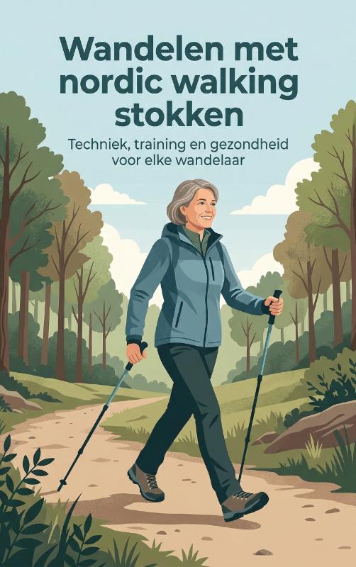 Omslag van Wandelen met nordic walking stokken