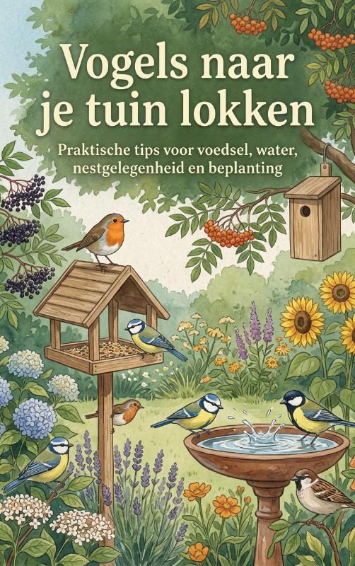 Omslag van Vogels naar je tuin lokken