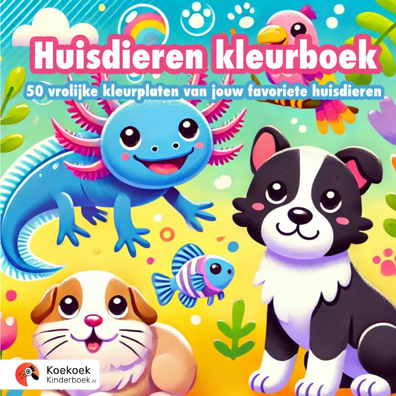 Omslag van Huisdieren Kleurboek