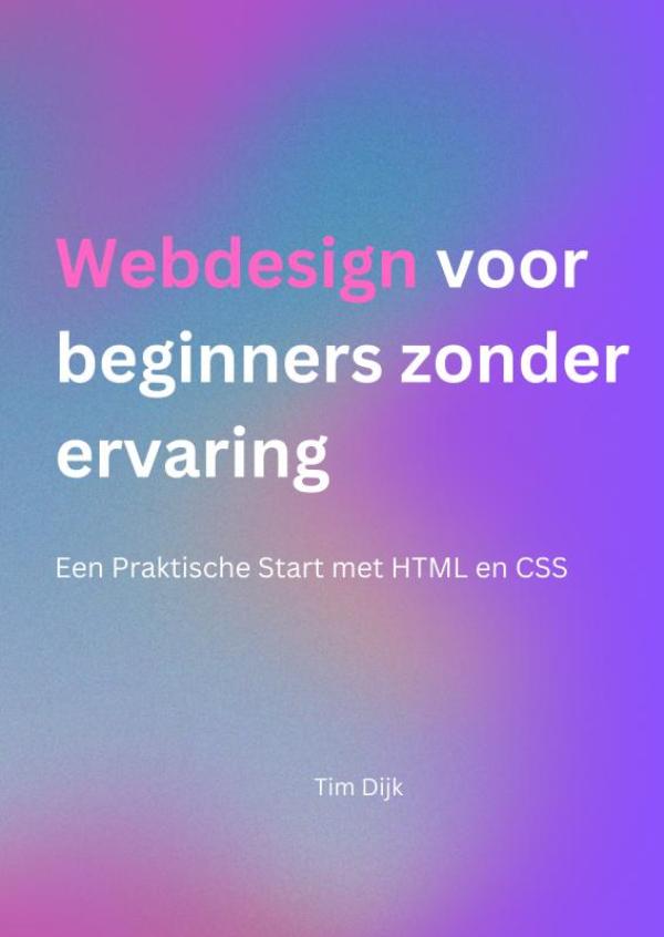 Omslag van Webdesign voor beginners zonder ervaring