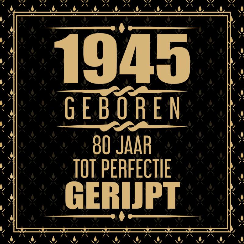 Omslag van 1945 Geboren 80 Jaar Tot Perfectie Gerijpt