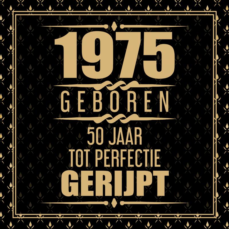 Omslag van 1975 Geboren 50 Jaar Tot Perfectie Gerijpt