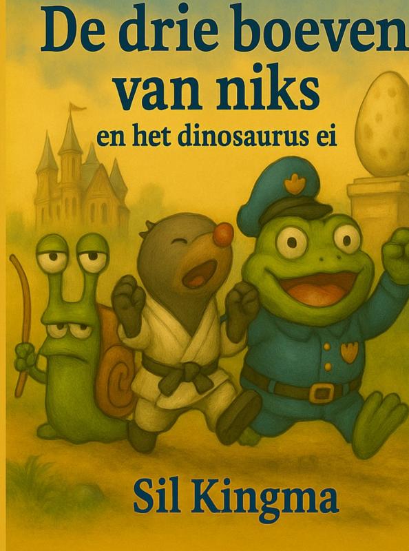 Omslag van De drie boeven van niks en het dinosaurus ei