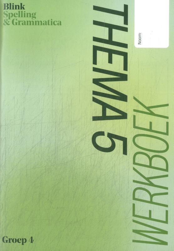 Omslag van werkboek