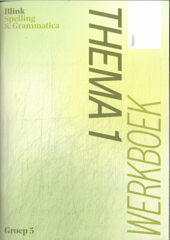 Omslag van werkboek