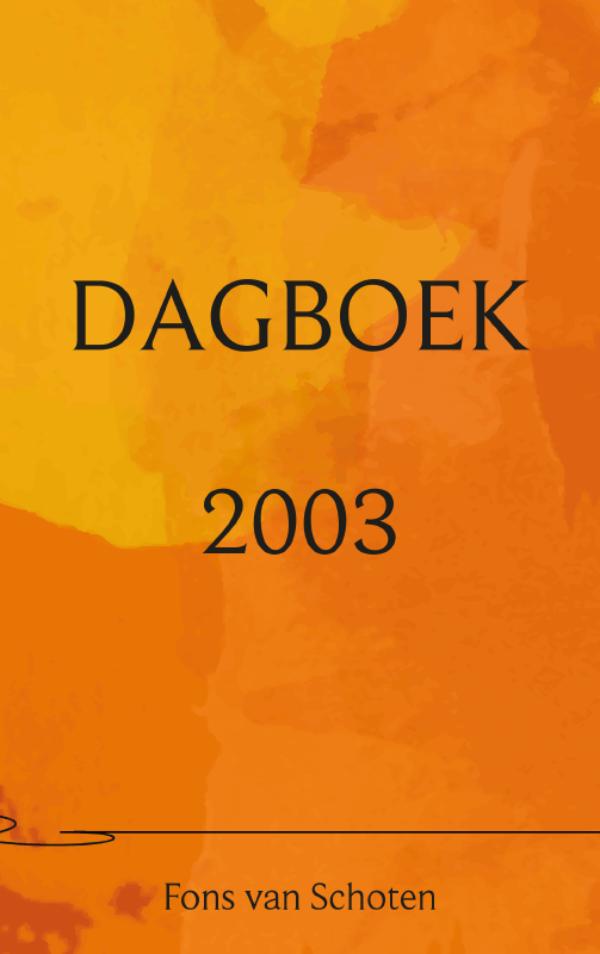 Omslag van Dagboek 2003