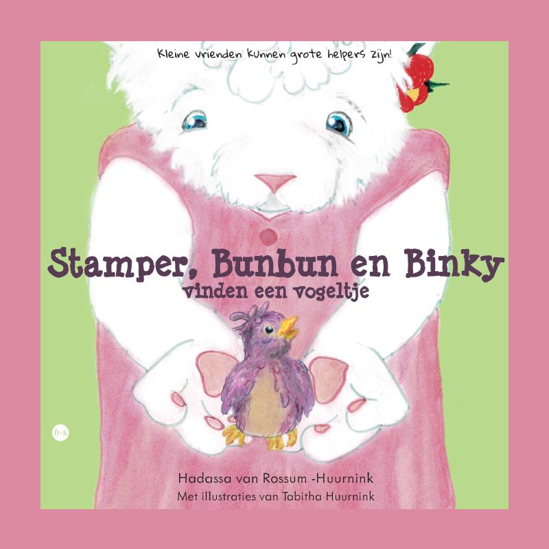 Omslag van Stamper, Bunbun en Binky vinden een vogeltje