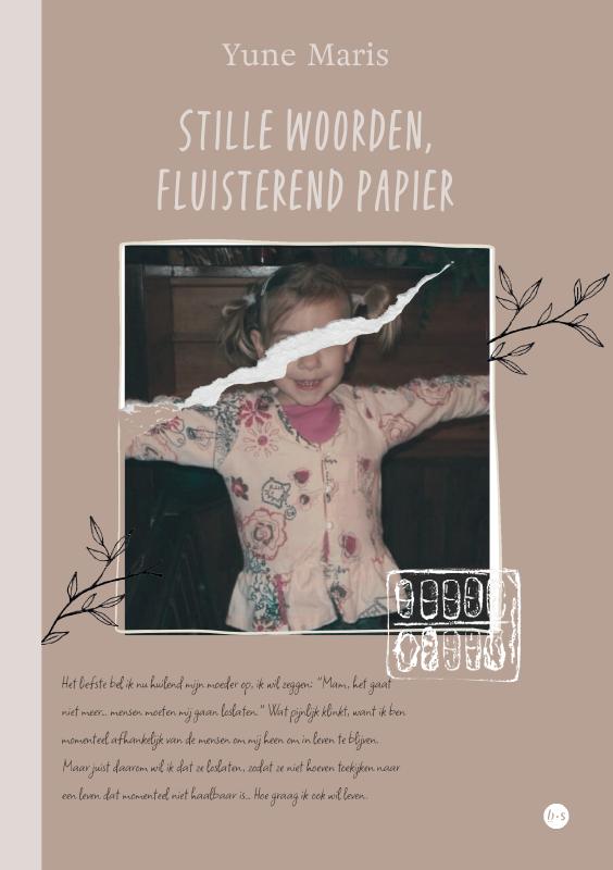 Omslag van Stille woorden, fluisterend papier
