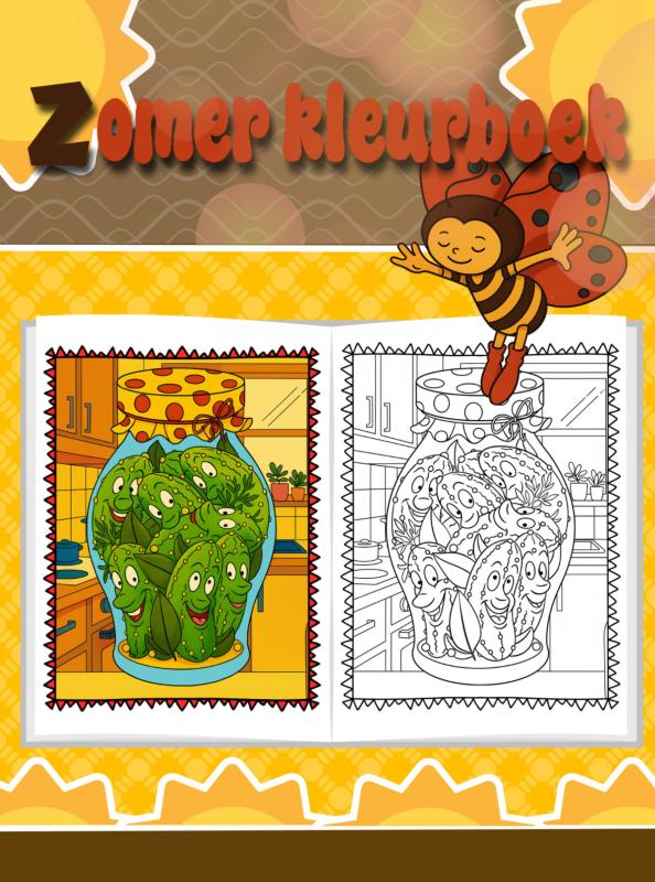 Omslag van Leuk zomerkleurboek voor kinderen