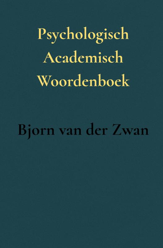 Omslag van Psychologisch Academisch Woordenboek