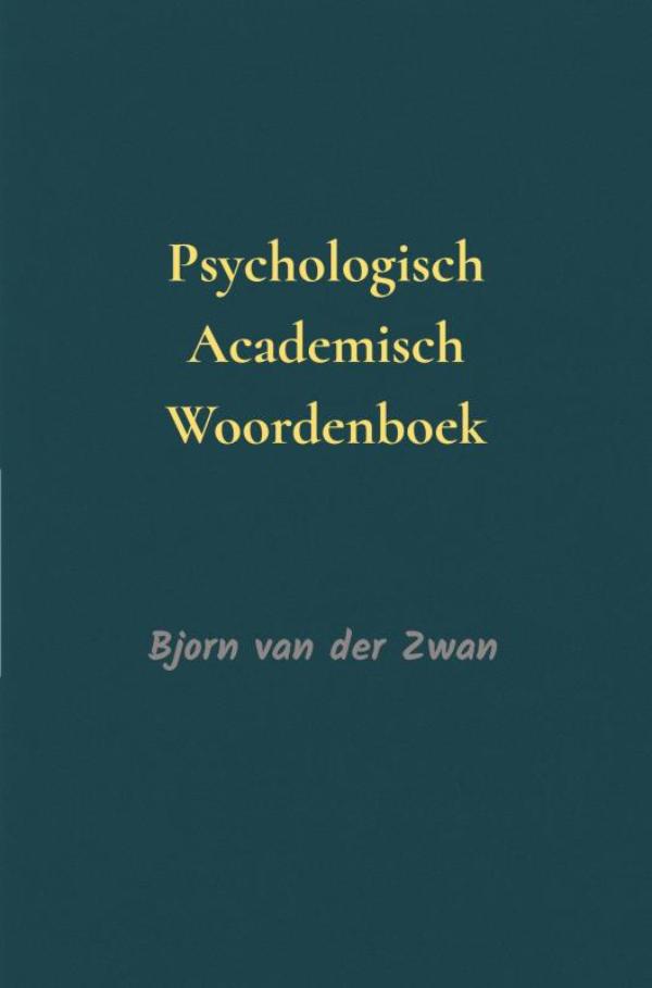 Omslag van Psychologisch academisch woordenboek