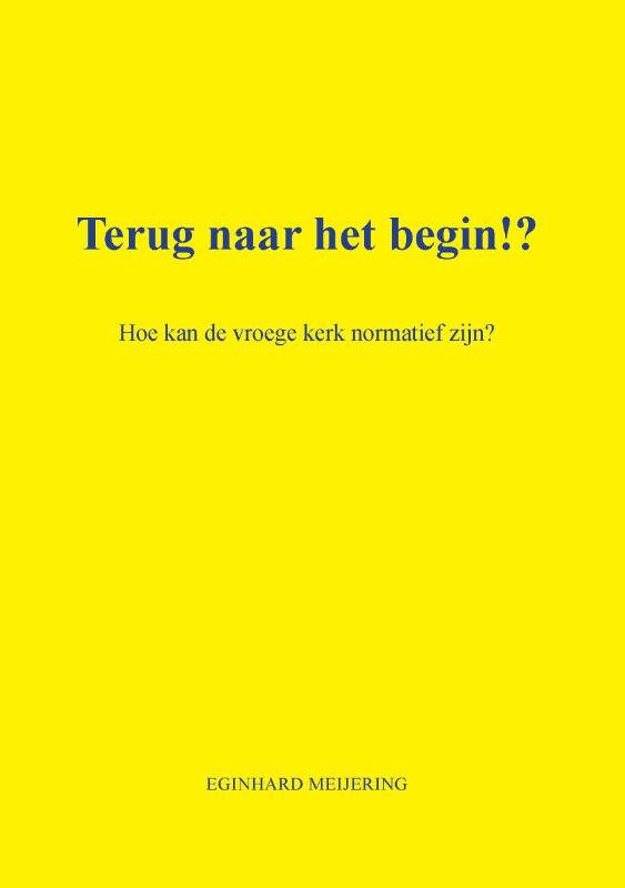 Omslag van Terug naar het begin!?