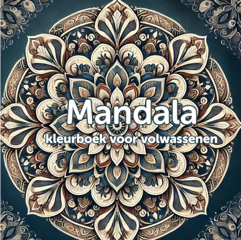 Omslag van Mandala kleurboek voor volwassenen (hardcover)