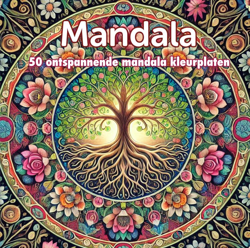 Omslag van Mandala Kleurboek voor volwassenen (hardcover)