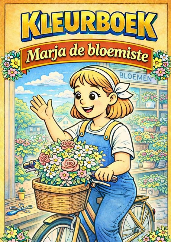 Omslag van Kleurboek, Marja de bloemiste