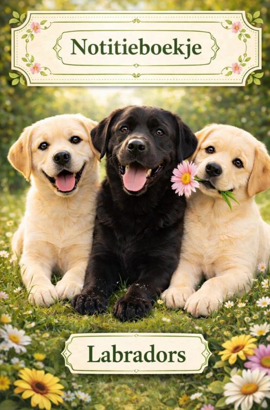 Omslag van Notitieboekje, Labradors