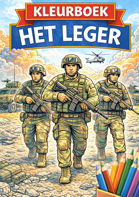 Omslag van Kleurboek, Het leger