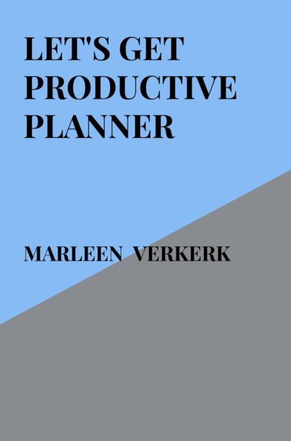 Omslag van Let's Get Productive Planner